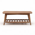 Houten salontafel met open onderrek afmetingen 120 x 60 x 45cm